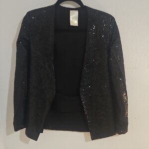 Sequin Black Jacket